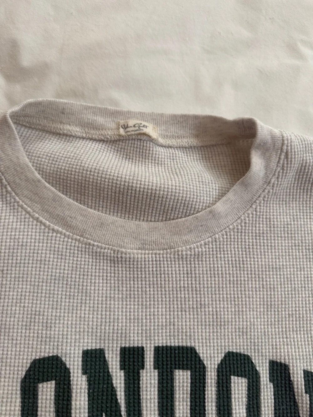 London Graphic Cropped Waffle Knit Shirt - grey - Picture 4 of 5